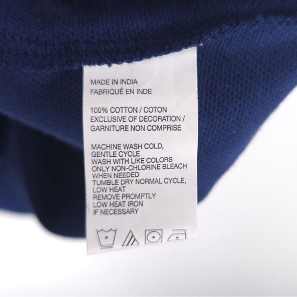 NWT IZOD MEDIEVAL BLUE SS SLD TIPD PIQ POLO Shirt INDIA MADE Cotton Size LARGE - Picture 10 of 10